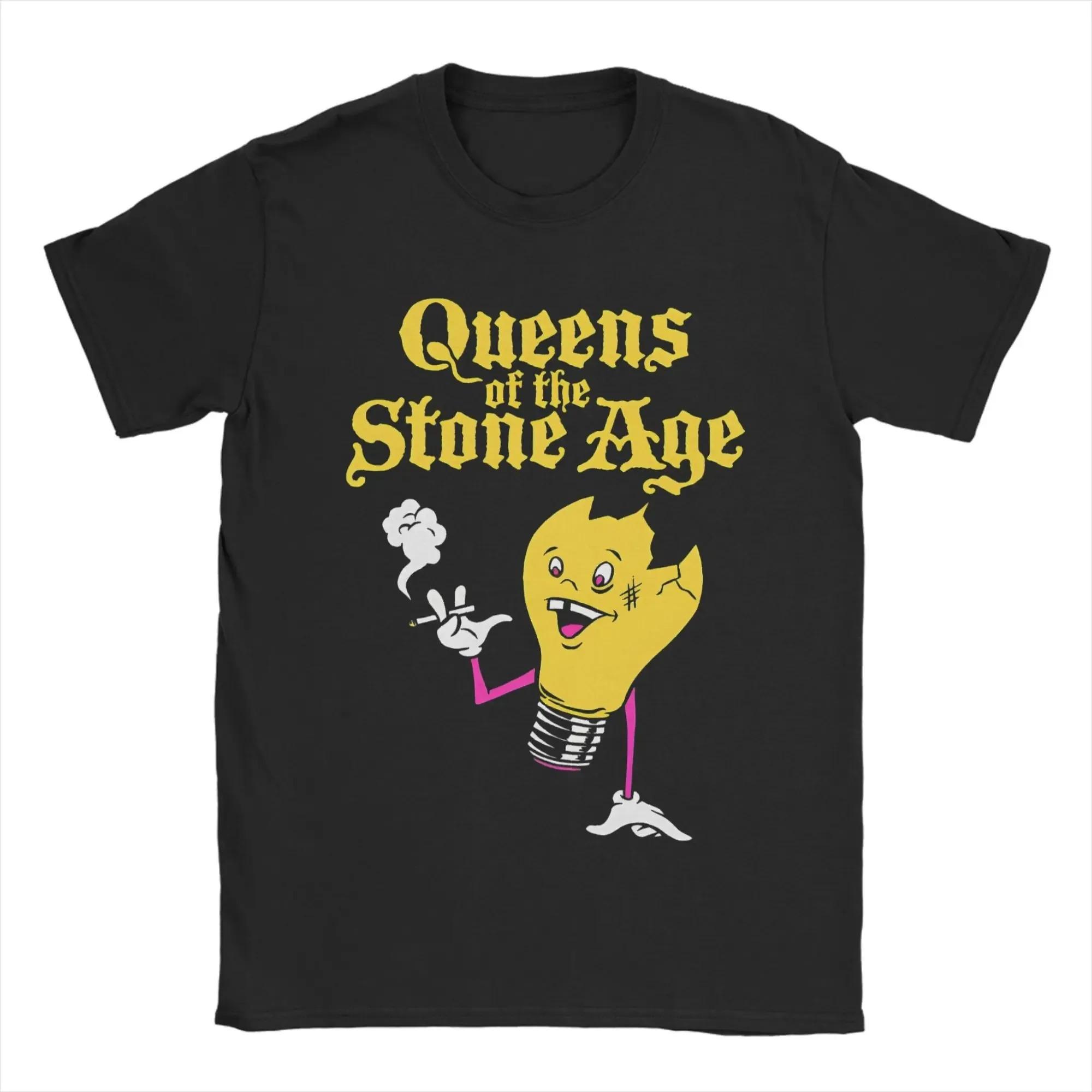 

Queens of The Stone Age Graphic Print T-Shirt Popular Short Sleeve Streetwear Tops Beach Cotton Best Selling Oversized T-shirt S