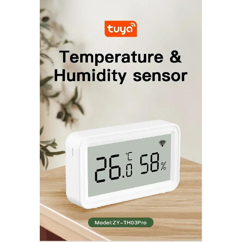 Tuya WiFi Sensor Wireless Humidity Temperature Monitor Smart Home Compatible with Smart Life Google Assistant and Alexa