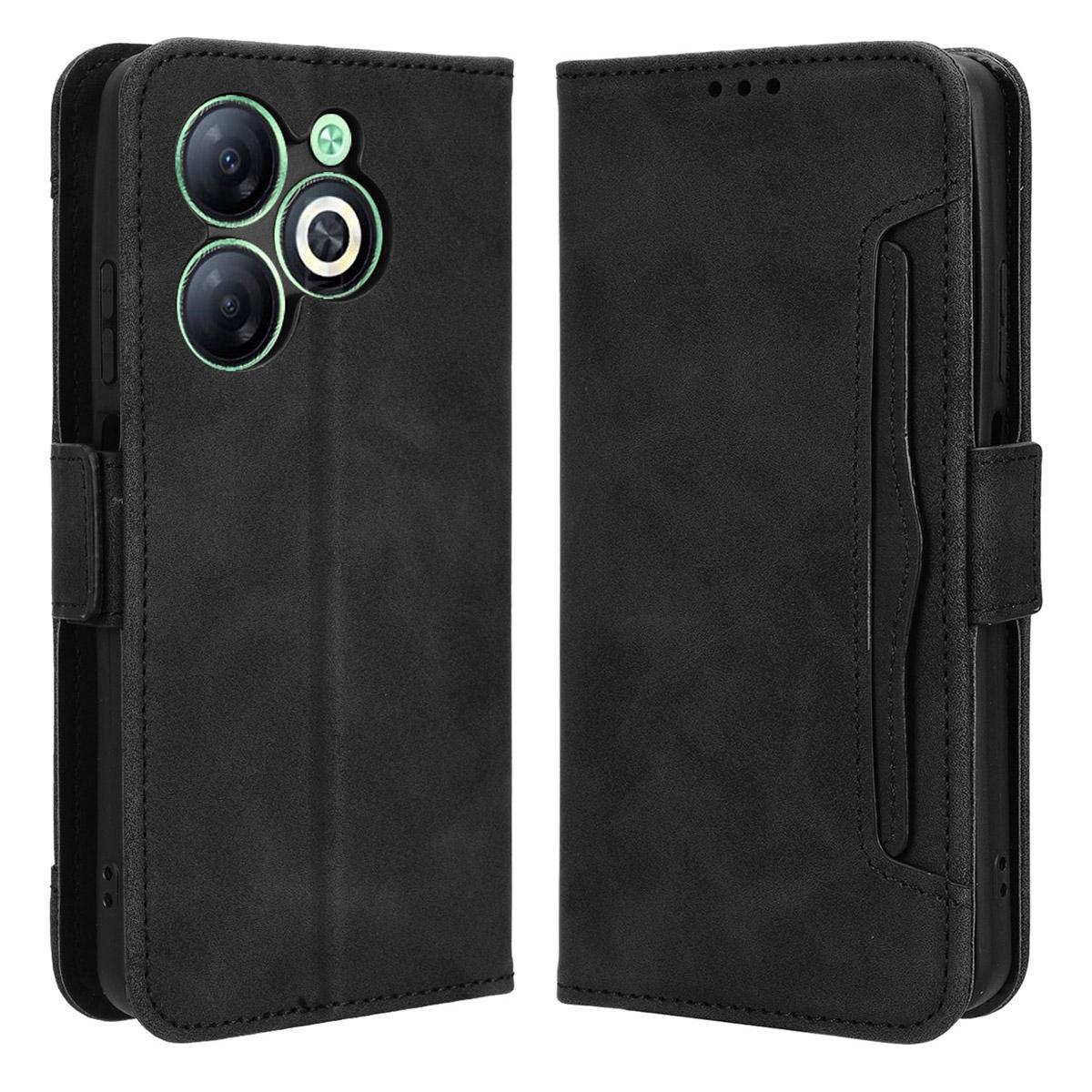 

Для Infinix Smart 8 4G X6525/Smart 8 HD 4G Чохол Протиударний Кілька слотів для карток Захисна кришка для мобільного телефону Black