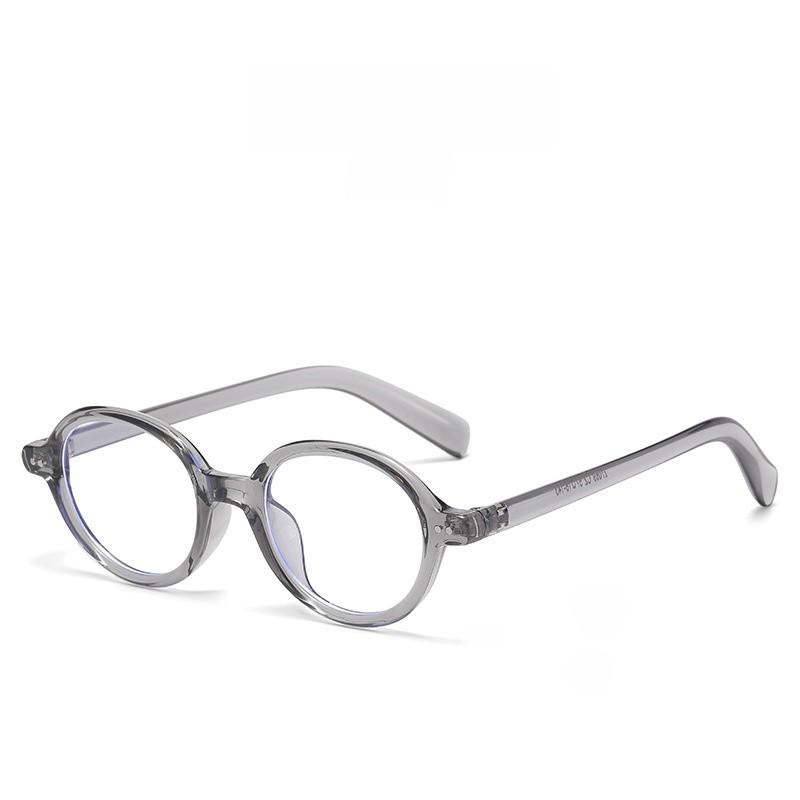 Tr90 Oval Eyewear Frame With Blue Light Blocking For Stylish Office Wear