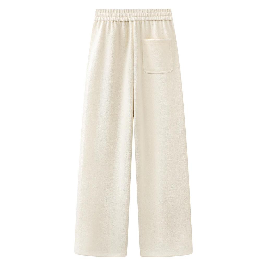 2025 Winter Damen High-Waist Kordelzug Lässige Fließende Hose