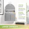 Wall Mounted Storage Bag For Family Closet Bedroom Study Kitchen Books CD Magazine Cotton Wall Hanging Organizer Bag