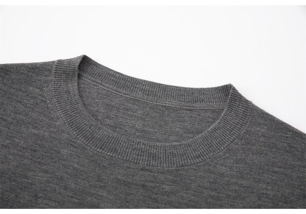 Spring/Autumn 2026 Women's Loose Solid Color Wool Pullover Sweater - Cute and Slimming Base Layer