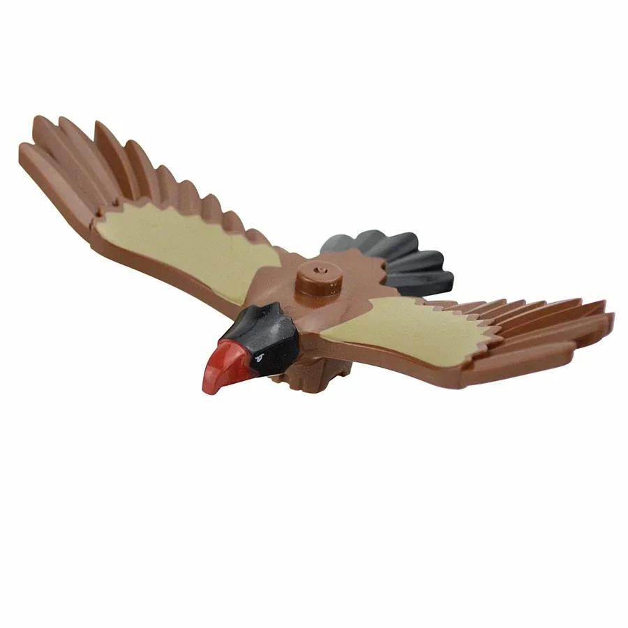 City Animal Building Block Figures Eagle Owl Goat Crocodile Dog Lion Cheetah Parrot DIY Farm Street View Accessories Bricks Gift
