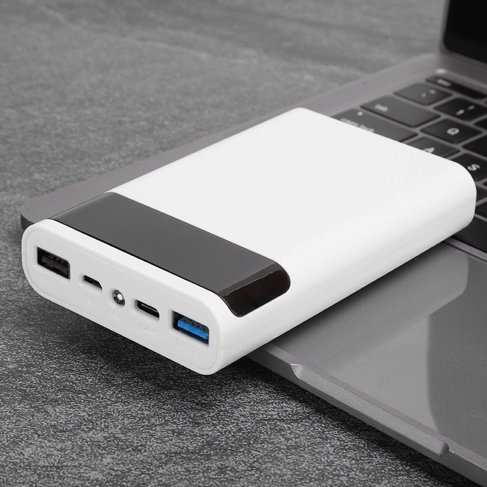 ABS 4 x 18650 Portable Quick Charging Battery Box Repeated Disassemble No Welding Mobile Power Case Kit