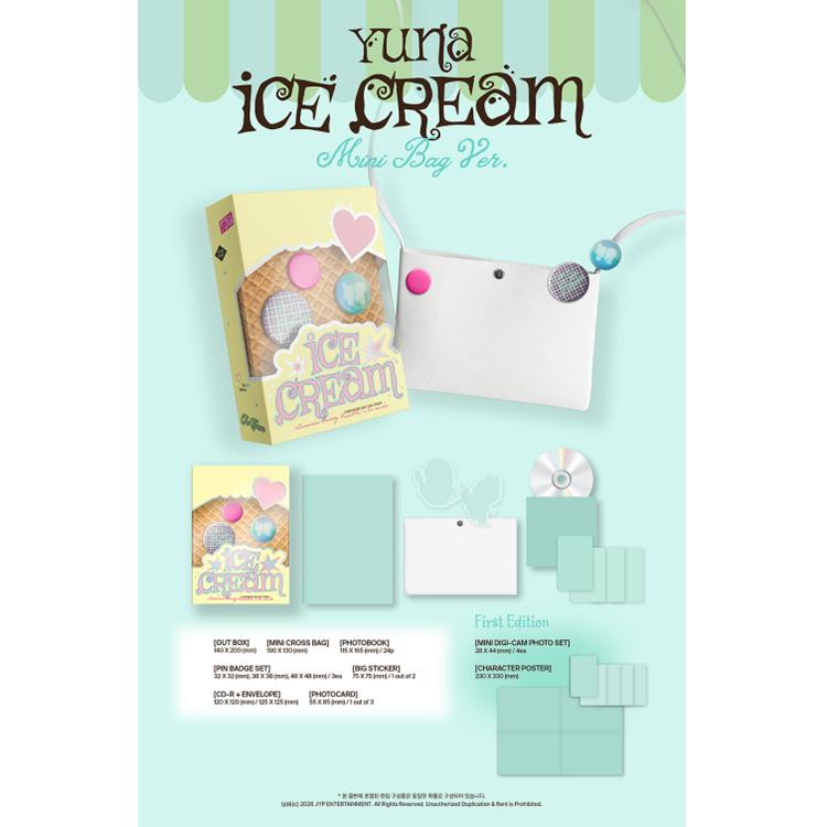 [POB] YUNA (ITZY) [Ice Cream] 1st MINI ALBUM (MD ver.)(MINI BAG Ver.)