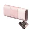 Align Light 3 Flap Long Easy Vertical Holds 40 Large Coin Gift Box Pink [VOICE] Women's Wallet, Colors, Type, Ultra-Lightweight (Only 200g), Wallet,