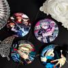 Anime J-Jujutsu K-Kaisen Round Button Pins Slogan Creative Brooches Backpack Clothes Decoration Fashion Cartoon Jewelry Gifts
