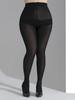Ein Paar Damen-Schwarze Strumpfhosen Übergröße Mode Übergröße Strumpfhosen