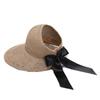 New Style Butterfly Bow Wide Brim Sun Hat For Women Cute Outdoor Mesh Sunshade Hat
