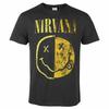 T-shirt da uomo Charcoal Amplified Nirvana Spliced Smiley Nirvana Classic Tee