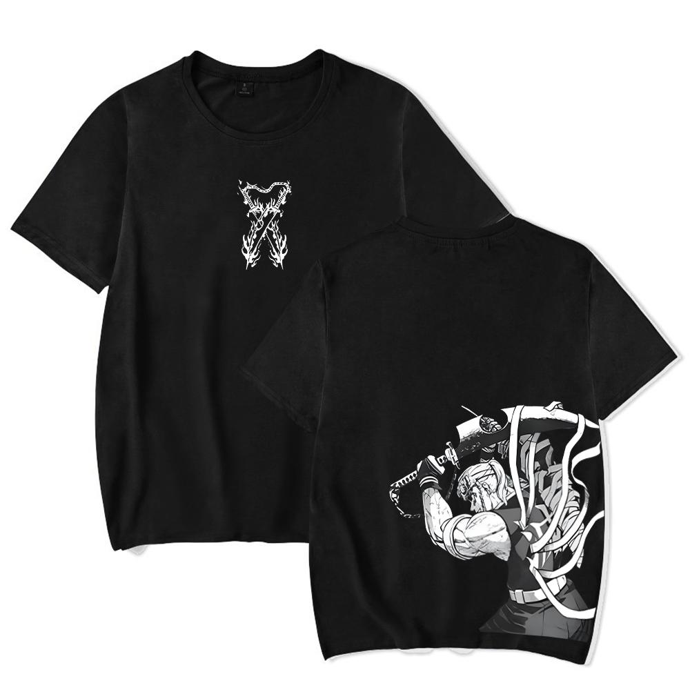 Hot Anime Demon Slayer Agatsuma Zenitsu Graphic Print Tshirt Men WomenT-shirts Manga Cotton Tee Harajuku High Quality T Shirt