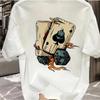 Fashionable Casual Loose Creative Poker and Dice Printed Sports Round Neck Short Sleeved T-shirt