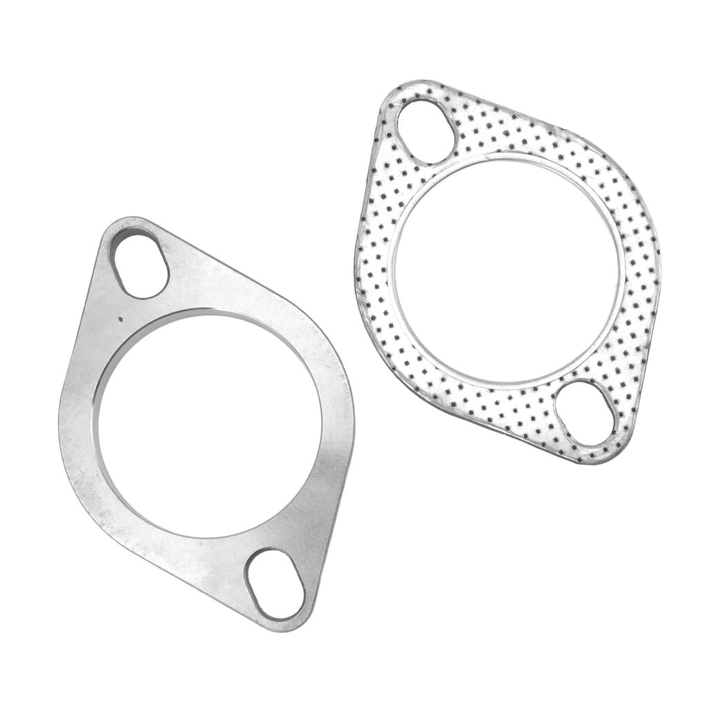 2PCS 2 Bolt 2.5in Exhaust Flange Connection Kit Stainless Steel Universal for Exhaust Downpipe Catback Headers