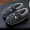 Fashion Winter men's bag heel cotton shoes Home Warm Plush Couples slippers Men Indoor Flats Anti-slip Women Furry Slippers Zapatos