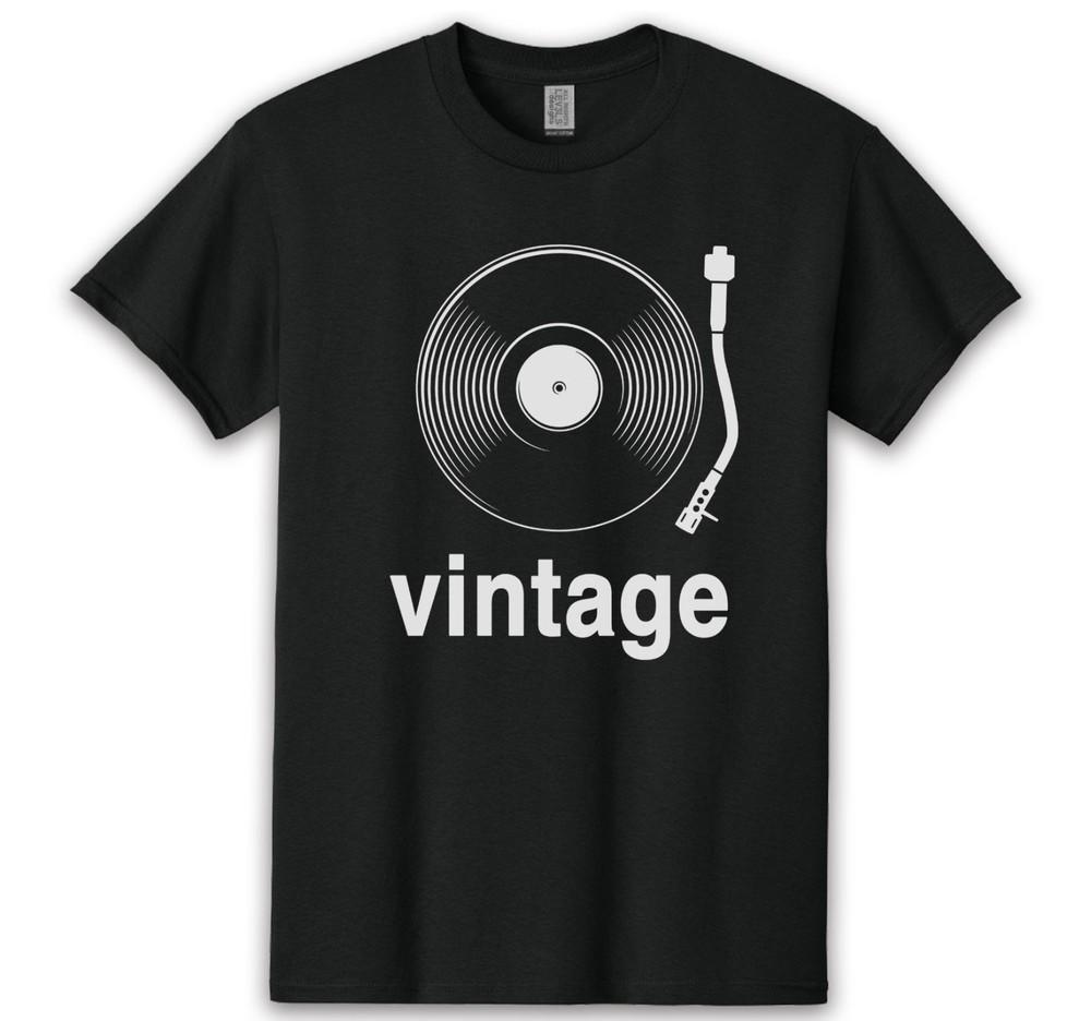 Vinyl Record Turntable Retro Music Vintage T-shirt