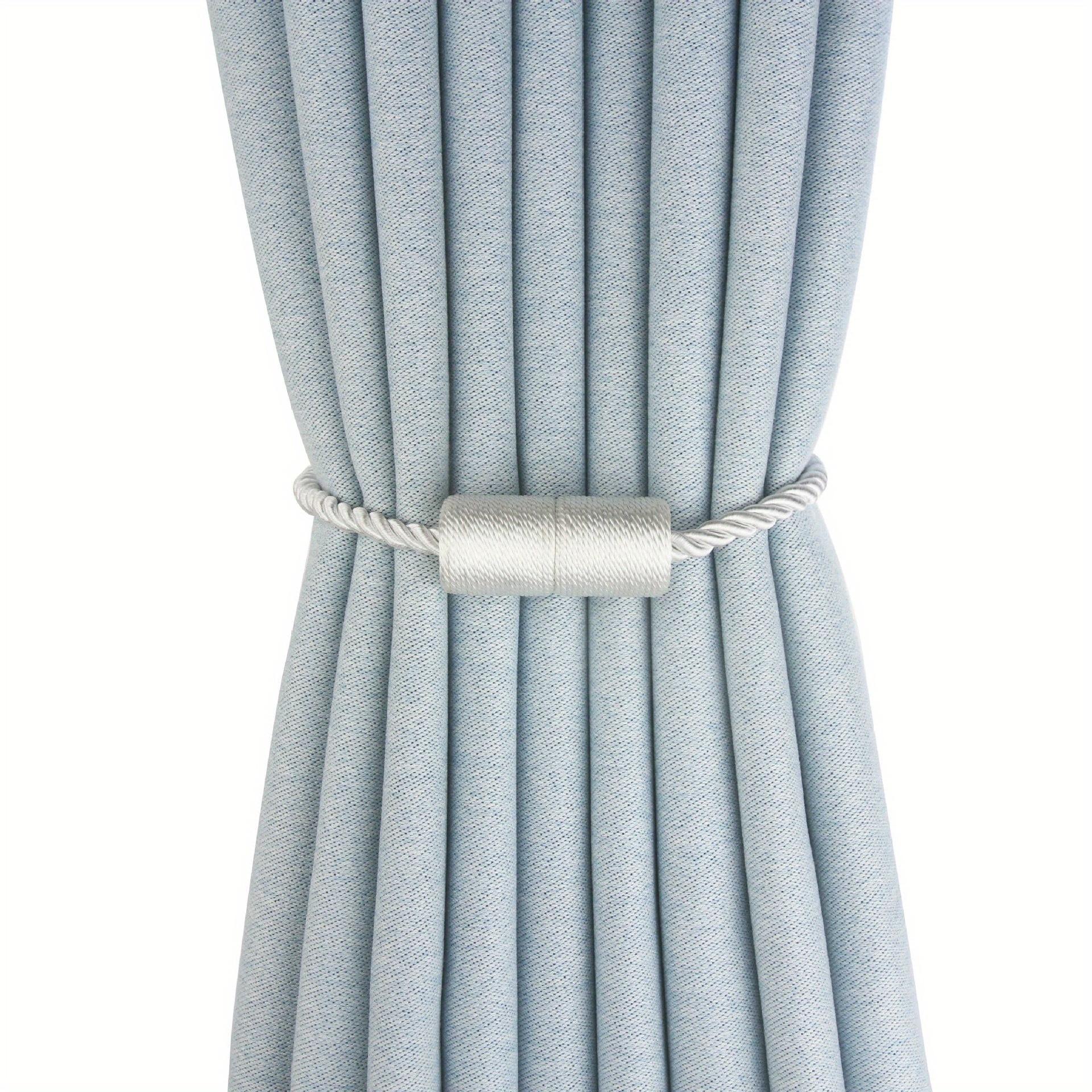 

1 шт. прочные магнитные подхваты для штор на открытом воздухе элегантные декоративные подхваты современные веревочные подхваты для штор оконные занавески держатель белый