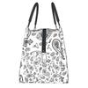 Custom Bohemian Style Bandanna Paisley Floral Print Lunch Bag Men Thermal Cooler Insulated Lunch Boxes for Picnic Camping