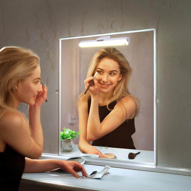 Magnetic LED Light Bar, 4500mAh Rechargeable Battery, Wireless No Drill Installation, for Closet Cabinet Bedside Desk Vanity, Motion Sensor Light