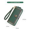 Multi Function Women Wallet Anti RFID Card Holder Large Capacity 6.7inch Phone Long Purse Genuine Leather Clutch Bag