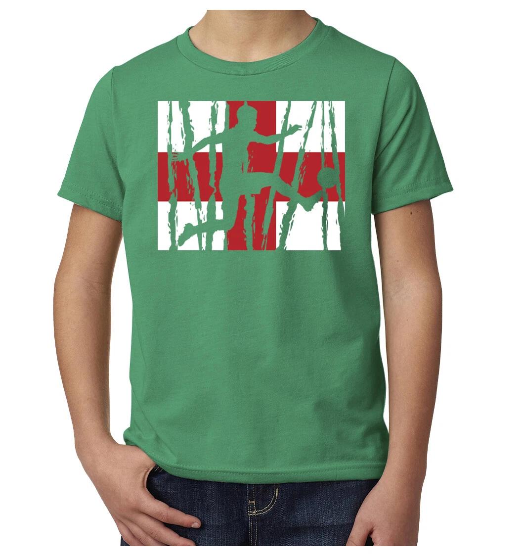 England Soccer Pride T-Shirt, England Flag Tee, Youth Soccer Shirts M