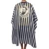 Professional Hairdressing Apron Barber Shop Breathable Hair Cutting Gown Cape (Black)