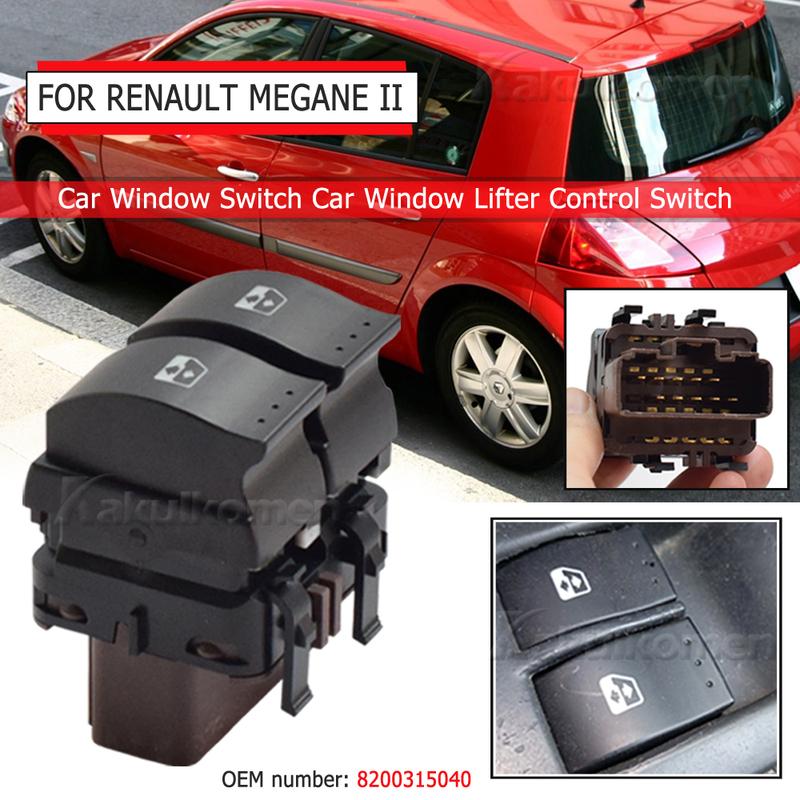 For RENAULT MEGANE II 2/SCENIC II/GRAND SCENIC II 2002-2009 Electric Window Lifter Switches Switch Button 8200315040 8200107772