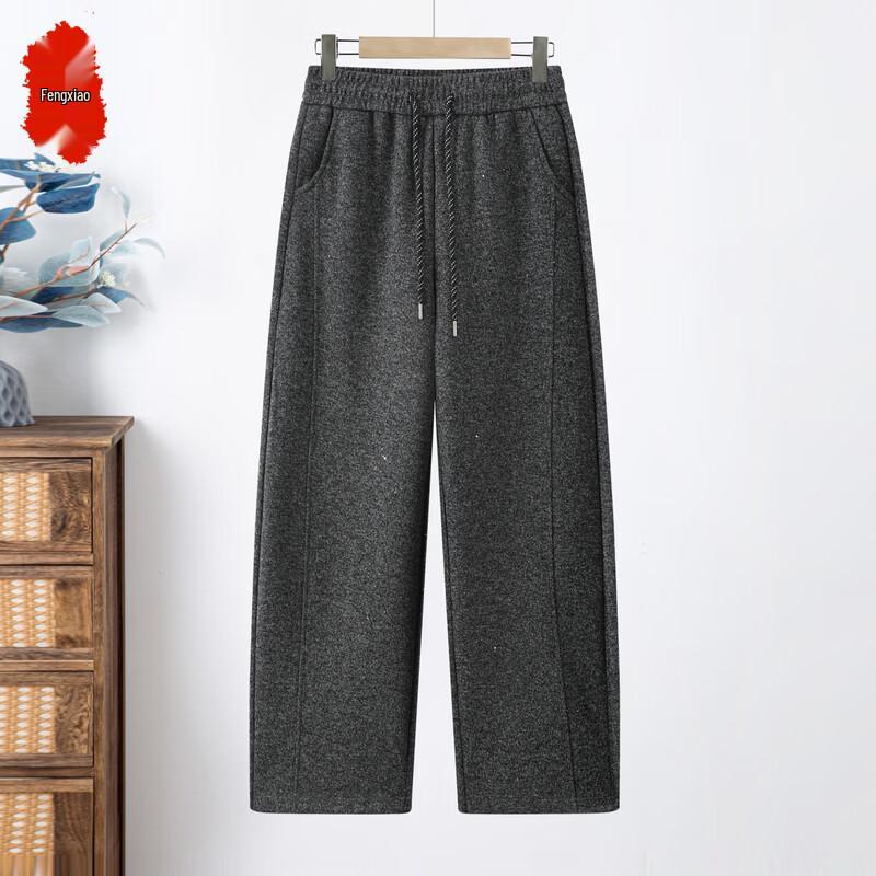 Fengxiao Women s Drawstring Elastic Waist Casual Pants 3XL