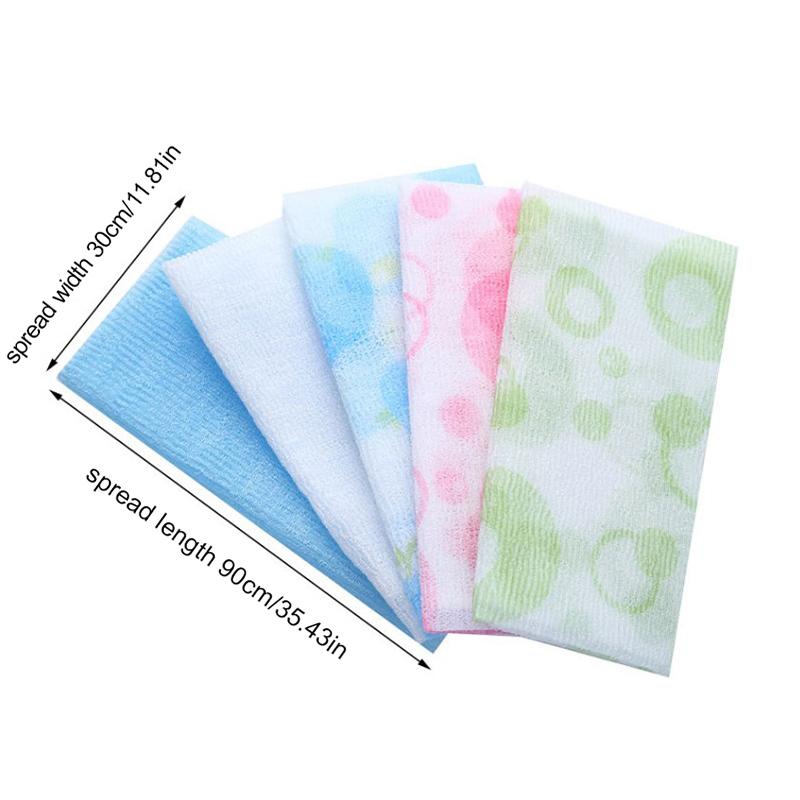 Nylon Wash Cloth Towel Beauty Body Skin Exfoliating Shower Bathroom Washing