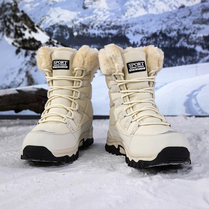 Winter Women's High-top Non-slip Waterproof Wear-resistant Snow Boots Korean Winter Boots