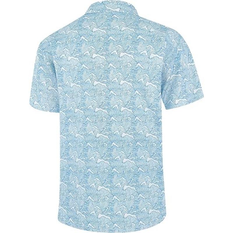 Men's Short Sleeved Hawaiian Shirt Quick Drying Loose Fit Floral Print Tropical Cruise Beach Button Graffiti Aloha