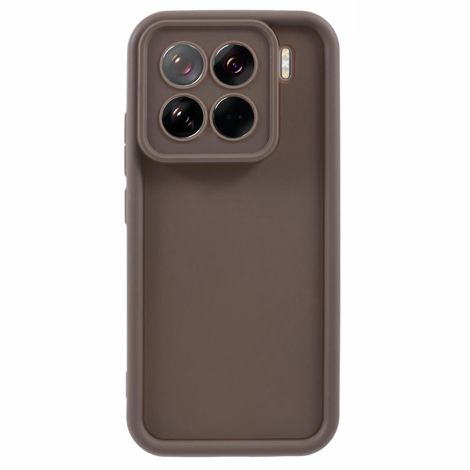 

Чохол для Xiaomi 15 Pro з рифленим дизайном, TPU протиковзкий чохол для телефону Brown