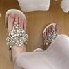 Ladies' Pearl Fairy Slimming Women's Style Flip Flops Sandals Summer Dress French Retro Bohemian Roman Women's Shoes