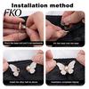 Skirt Fashion Accessory Pin Waist Tightener Butterfly Pins, No-Sew Pants Tighteners, Removable No Tools Clothing Adjuster Pins for Loose Jeans