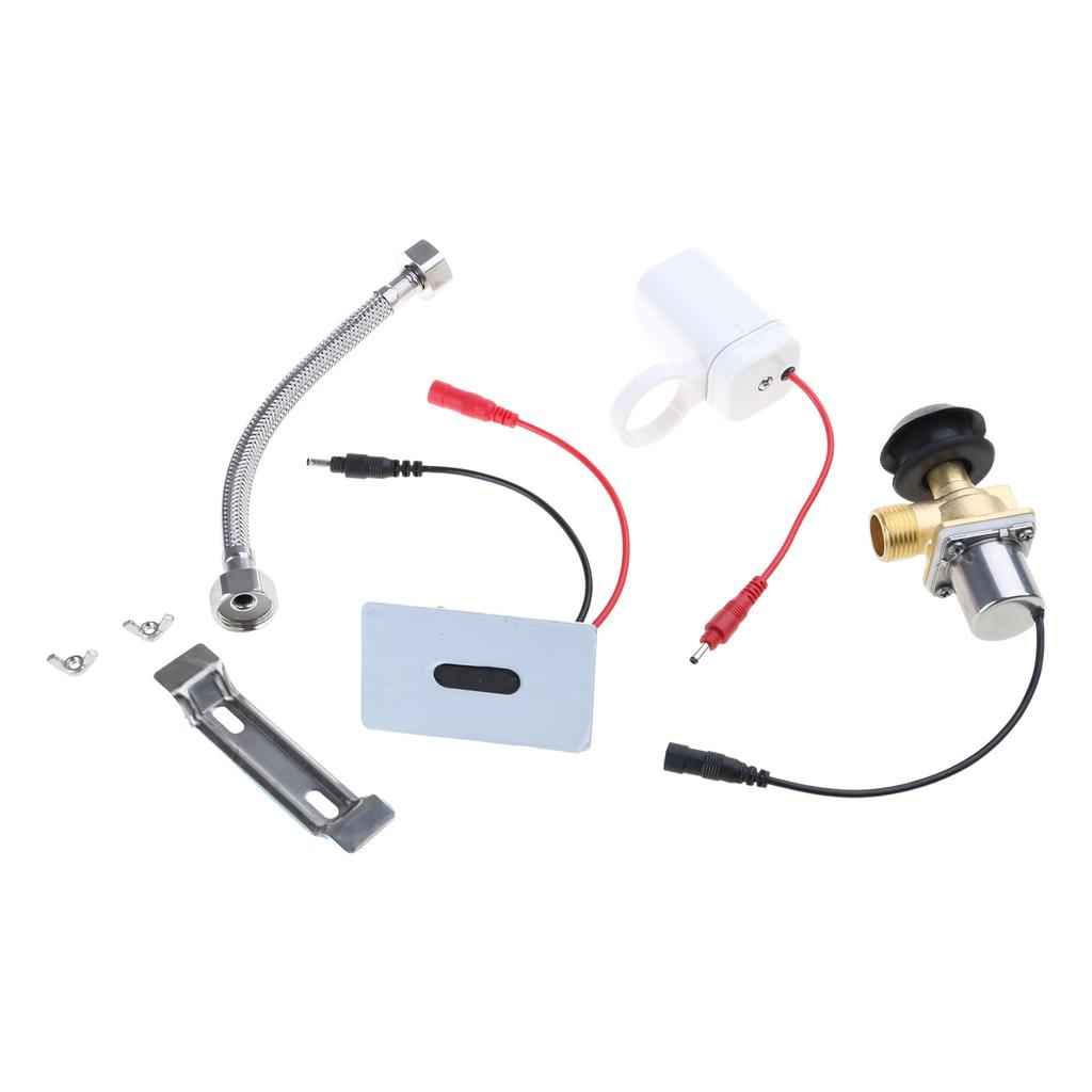 Touchless Urinal Flush Kits Sensor Flush Valve Toilet Flush Repair Kits Washroom Concealed Wall Mount Sensor Set
