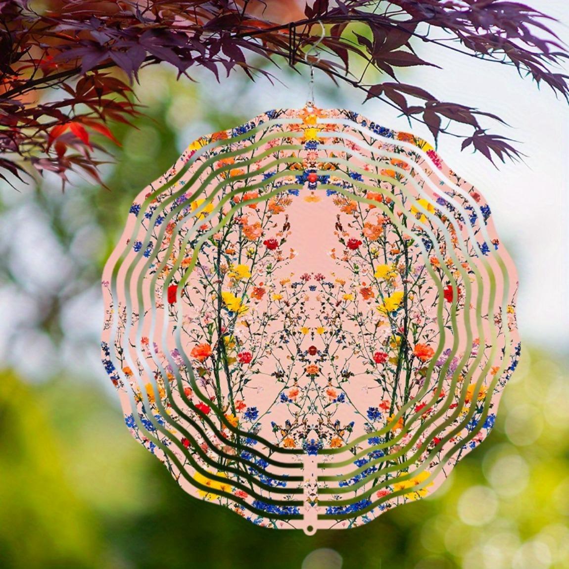 

10 Inch Hanging Wind Chime Rotating Design with 360 Hook for Spring Summer Balcony Garden Decoration Unique Style to Enhance Space Atmosphere 01A