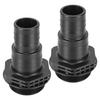 2 Peças Conectores de Bomba ABS 32 38mm, SPS100 SPS75 SPS50 SPS25 Bomba de Areia Piscina Spa Adaptador de Saída de Reposição Conexões Preto