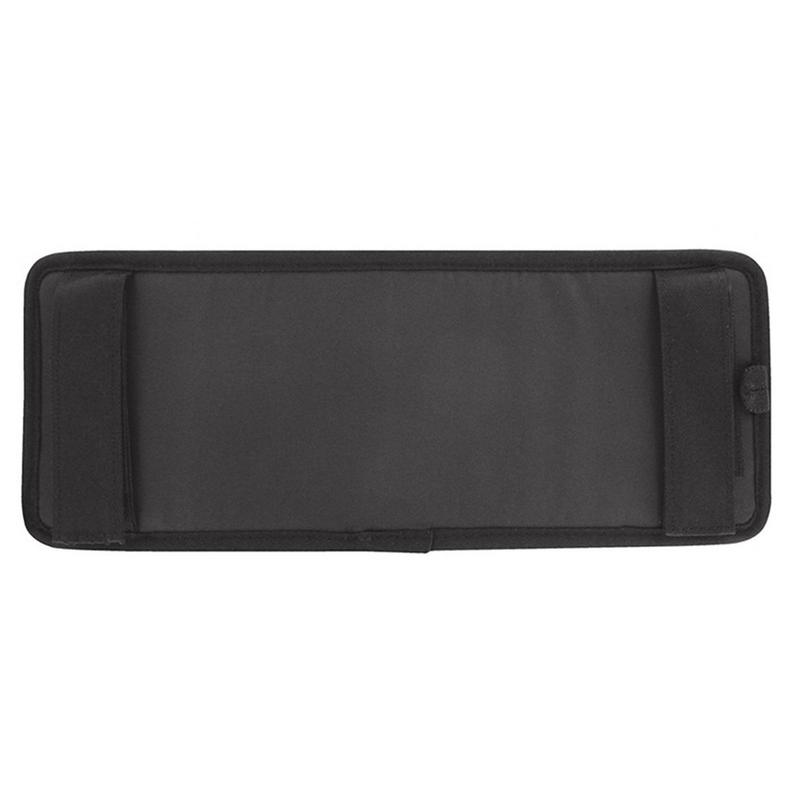 Car Visor Storage Board Easy Install Non-Slip Panel Car Sunglass Holder Visor Organizer For Cards Driving License Pen Key