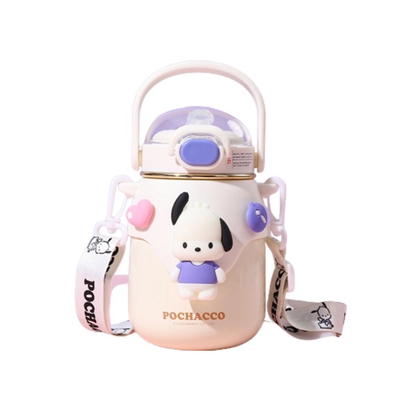 Hochwertige Wasserflasche im Cartoon-Stil mit tragbaren und isolierenden Eigenschaften