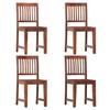 VidaXL Dining Chairs 4 Pcs Solid Mango Wood