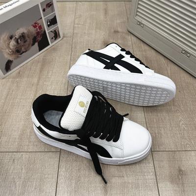 2025 neue Nische Retro Grau Plateau Brotschuhe ins Guochao neuer chinesischer Stil Student Streetstyle Skateboard Schuhe Herren