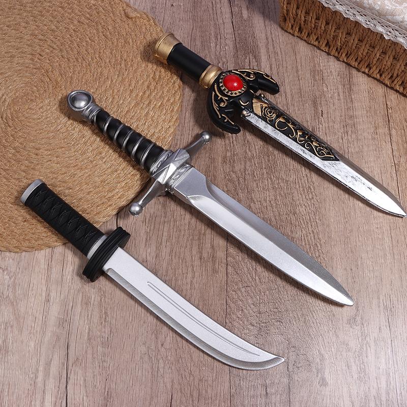Simulare Pumnal Pumnal Copii Sabie Armă Film Cosplay Sabie Prop Joc de rol Cadou Armă de siguranță Model Jucărie Cadouri pentru copii