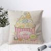 SSumikkogurashi Cushion Cover Eco Linen Pillow Case DoubleSided Print Breathable Durable Zipper Home Decor Gift