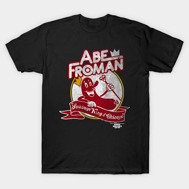 

Men Black Print T-shirt Ferris Bueller Abe Fro No-Cut Transfer Paper Print Cotton Tshirt XL чорний