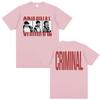 Dani Fernandez Criminal Album Graphic Tee Shirt Mens Women Summer Streetwear Hip Hop Tshirt High Quality 100 Cotton T Shirt