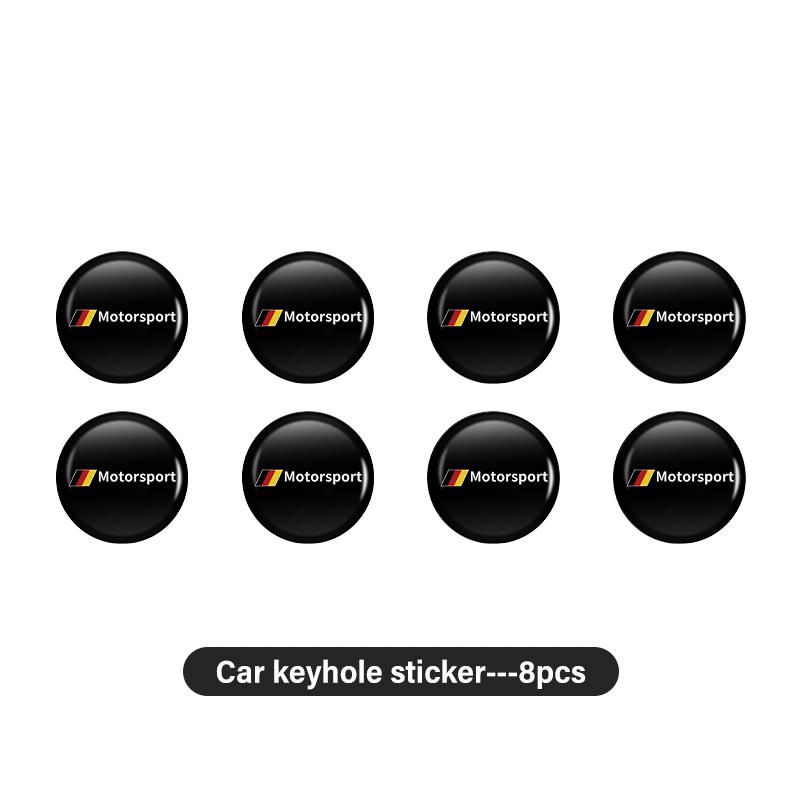 

4PCS Car Door Keyhole Sticker Lock Protection Dustproof Decals For BMW F30 E36 F20 E87 E70 E91 E30 E53 F31 F40 E92 E93