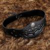 Medieval Embossed Leather Headband Men Medieval Leather Headpiece Medieval Outfit Accessories for Halloween Cosplay
