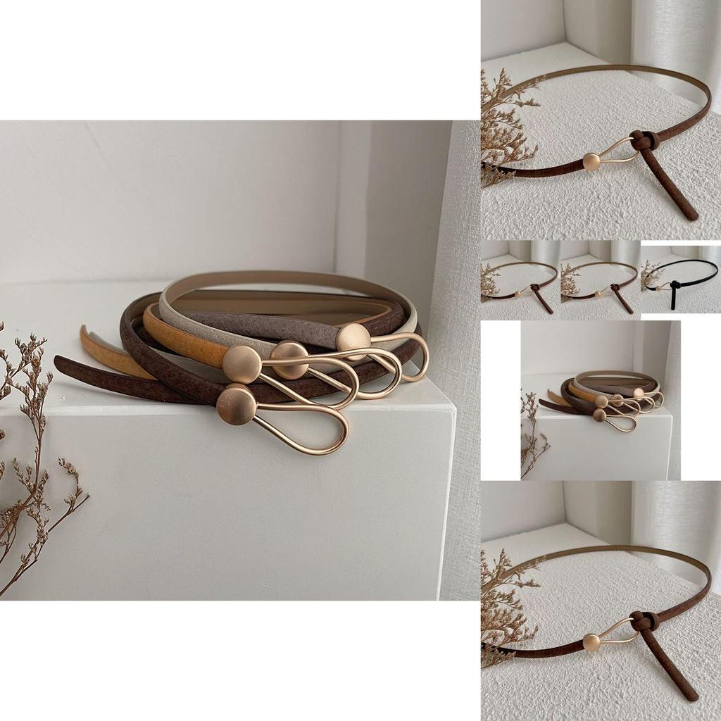 Elegant Brown Pu Waist Belt For Women Ideal For Chic Summer Outfits