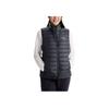 Titanium Series Stand Collar Solid Color Casual Vest Women Vests Black WK4588-010