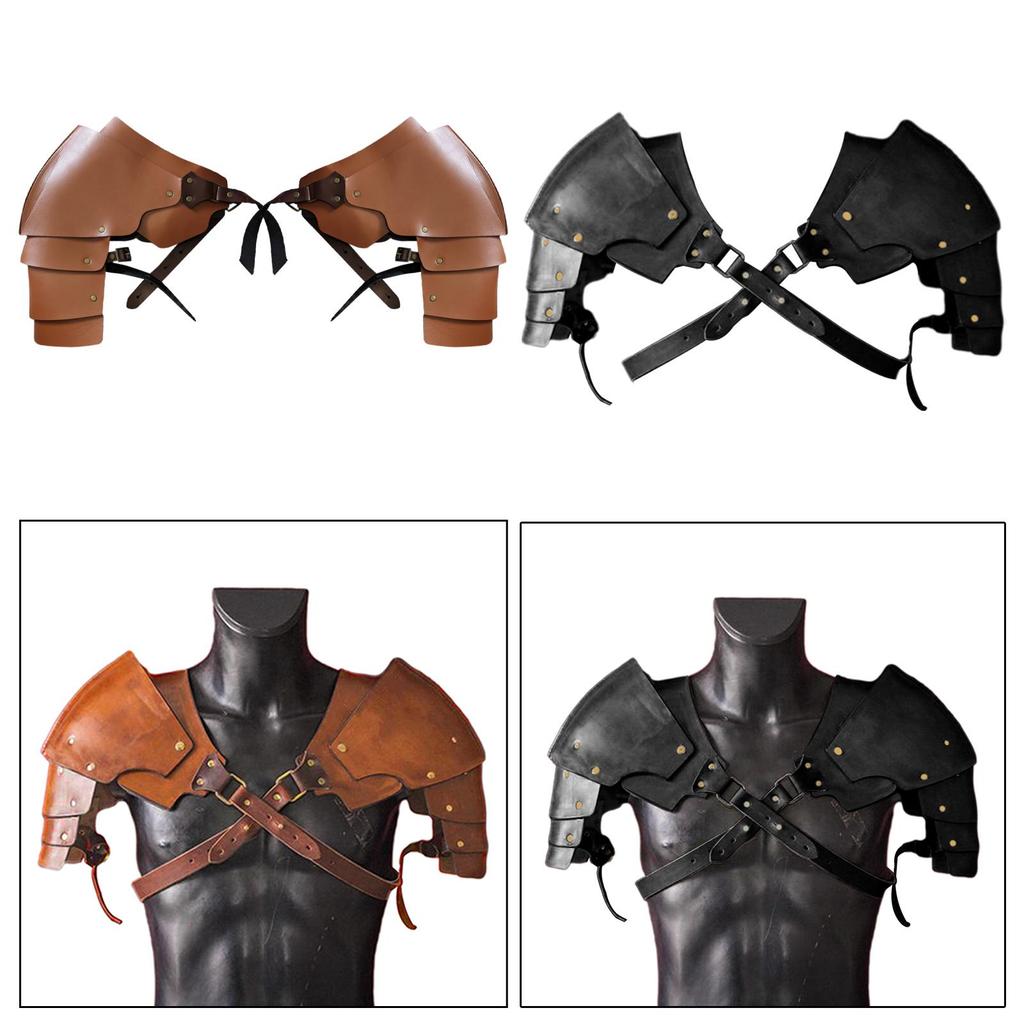 Medieval Shoulder Pauldron Body Chest Harness Fancy Dress